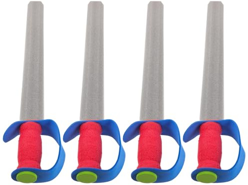 TOYANDONA 4 pezzi Spade Giocattolo in Schiuma EVA per Sicure e Morbide Allenamento Scherma e Gioco di Ruolo per Ragazzi e Ragazze Colori Casual per Feste e Attività All Aperto