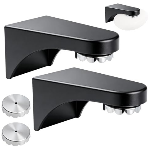Porte Savon Aimanté, 2 Pièces Porte Savon Magnetique Acier Inoxydable Autocollant Fixation Solide Porte-Savons De Douche sans Perçage pour Salle de Bain et Cuisine et Autres Surfaces Lisses (Noir)
