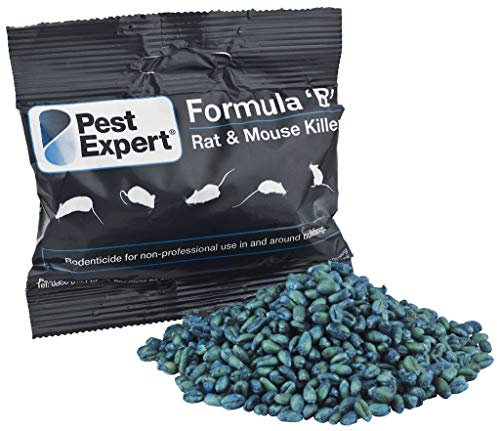 Pest Expert Formula B+ Advanced Mouse Killer Poison 3kg (50 x 60g) Single Feed Super Strength Brodifacoum Fast Acting Control