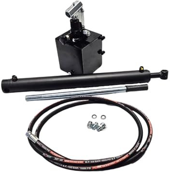 Flowfit Hydraulische Doppelhub-Handpumpe, Anhänger/Kippset, zum Heben von 10 Tonnen, Hub: 600 mm, zum Heben von 10 Tonnen, Hub: 600 mm.