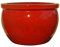 TucanoHamburg Blumentopf, Modell Bamboo in rot 50x32cm, frostfest