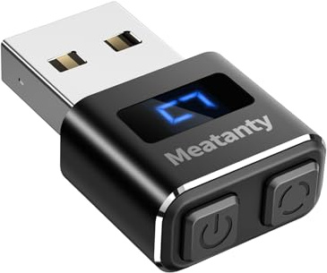 meatanty Métal Mini Mouse Jiggler Mover USB indétectable avec Interrupteur et écran,Shaker Automatique de Souris avec Plusieurs Pistes,sans Pilote,prêt à l'emploi,Garde l'ordinateur Portable éveillé