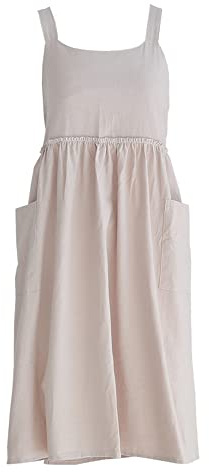 Nanxson Tablier Vêtements de protection Vêtements de travail Coton Lin Coton uni Homme Femme Nettoyage Ménage Bouton Réglage Mignon Cuisine À la mode Femme Fleur ShopCFL0002