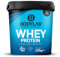Bodylab24 Whey Protein Powder Fresa con trozos de chocolate blanco 1kg, polvo rico en proteína, la proteína de suero puede promover la construcción de músculo, con 80% de proteína, sin aspartamo
