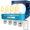 DUSKTEC 12W Smart Bayonet Bulb B22, 130W Equivalent Alexa Light Bulbs APP & Voice Control, Warm White to Daylight Dimmable Bluetooth Bulb, A60 Energy Saving, 1300LM, No Hub, 4 Pack