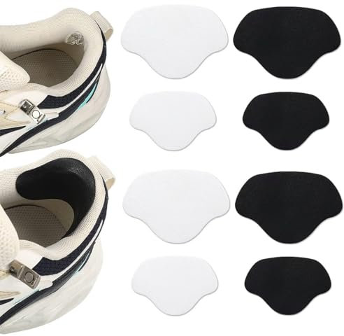 4 paires de patchs de réparation de baskets Patch de talon adhésif Réparation de trou de basket Patch de talon Patch de prévention de trou de chaussure Convient à la plupart des types de chaussures