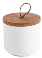 outer treasure Modern Ceramic Jar with Lid Sugar Bowl Coffee Canister Food Storage Jar for Coffee Beans,Sugar,Tea,Spices,ect. (White 9.15oz/260ml)