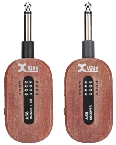 XVIVE A58-5.8GHZ WIRELESS GUITAR SYSTEM W/CASE - MAHOGANY