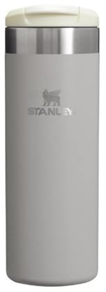 STANLEY Aerolight Transit Termo Cafe para Llevar 0.47L - Mantiene el Calor Durante 8 Horas - Compatible con Soporte para Coche - Taza Café Antifugas - Apta Para Lavavajillas - Ash