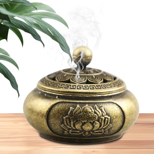 Porte Encens Brûleur, Encensoir Métal Vintage, Brûleur Encens Rétro Aromathérapie Décor Salon Chambre