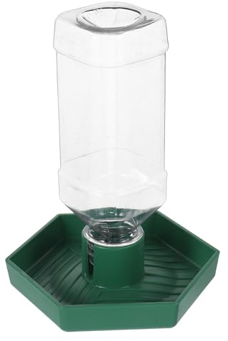 Mobestech Abreuvoir Automatique pour Reptiles, Bol D’Eau en Plastique Vert Petit Format, Distributeur D’Eau Pratique pour Tortues Terrestres, Usage Quotidien en Terrarium, Bol Réutilisable