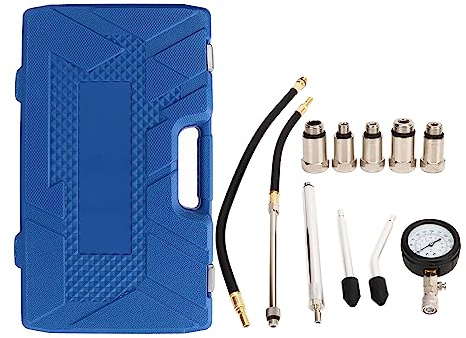 MingleSpark Kit di tester di compressione per cilindri da 17 pezzi, misuratore di pressione del motore digitale fino a 300 PSI, strumento universale per la rilevazione della pressione dei cili