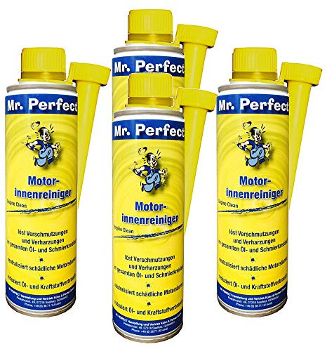 Mr. Perfect® Nettoyant intérieur pour moteur Additif pour huile, carburant ajout de Rinçage à l'huile - 4 x 250 ml