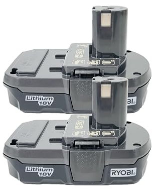 Ryobi 18-Volt ONE+ Lithium-Ion Compact Battery Pack 1.3Ah (2-Pack)