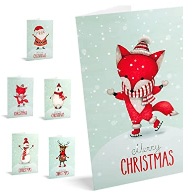 UNICEF - Pack de 10 Tarjetas de Navidad, Winter Animals