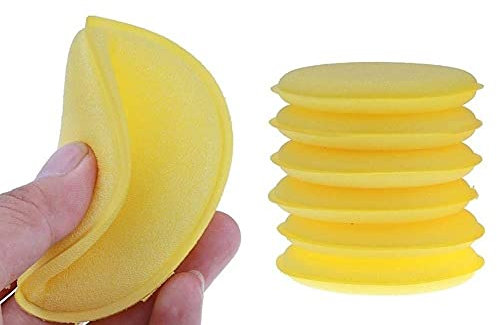 Voarge 12 esponjas de cera para pulir, aplicador de espuma, para el cuidado del coche, pintura y llantas.