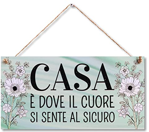 CARISPIBET Casa | segni decorativi decorazioni per la casa segnali di benvenuto segni di ispirazione per la decorazione della casa 15 x 30 cm