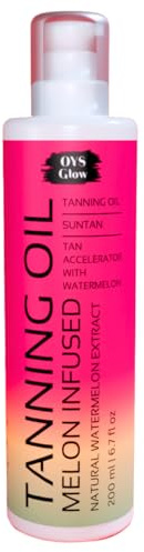 Watermelon Tanning Oil - Intensive Suntan & Body Oil, Tanning Accelerator for Indoor Tanning Beds, Deep Rich Body Tan Enhancer