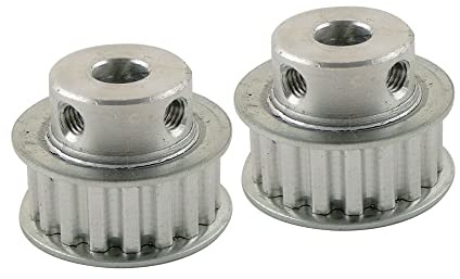 Accesorios de impresora compatibles con 2 piezas XL 20T compatibles con polea de distribución de 4/5/6/6,35/7/8/10/12/12,7/14/15/16/17/20 mm de diámetro interior, ancho de correa de 11 mm, paso de 5,0