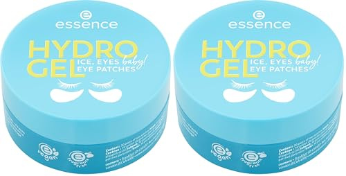 Esence Hydro Gel Eye Patches Ice Eyes, baby! 30 pares, cuidado de los ojos, azul, hidratante, refrescante, brillante, vegano, sin aceite, sin perfume, sin alcohol, 1 unidad (90 g) (Paquete de 2)