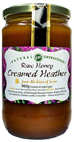 Luisa's - Miel de bruyère crème crue - Miel antibactérien pressé à froid - 960 g
