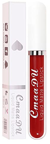 Wasserdicht Matt Flüssiger Lippenstift Set Wasserdichte Langlebige Lipgloss Antihaft-Tasse Lipgloss,Wasserdichte Lipstick Cosmetics Natürliche Velvet Farbe für Make up Fans (Q)