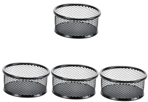 MAGICLULU 4pièces Organisateur De Bureau à Mailles Pour Trombones Support De Rangement Multi-fonctionnel Pour Fournitures De Bureau Boîte De Stockage Pour Petits Objets