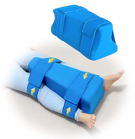 Hip Abduction Pillow Hip Replacement Pillows After Surgery Hips Abductor Pillows for Legs Post Hips Surgery Cushion Recovery Supplies Leg Separator Pillow Wedge Foam with Straps for Reducing Pain