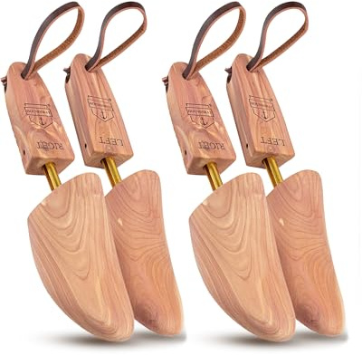 HOUNDSBAY Cowboy Boot Trees, Cedar Western Boot Tree for Men & Women, Shoe Tree for Boots, Boot Stretcher & Shaper (Pack of 2)