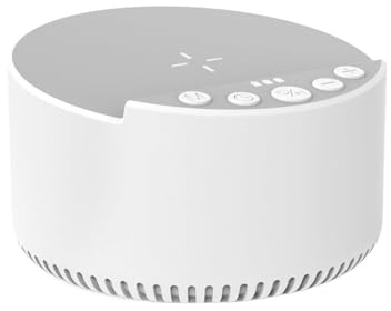 Charger Speaker - Charging Station Phones, Sleep Noise Sound Machine, Gadget Speakers, Rechargeable Soundmaker for Business Trips Study Room Travel Beach Party Camping, Portable Devices, Black/White