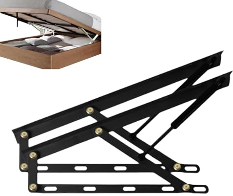 Kraftig gaslyftmekanism för ottomaner och förvaringsbäddar, hydrauliska stag kit för sänglyftning, starka gasfjädrar för enkla förvaringslösningar
