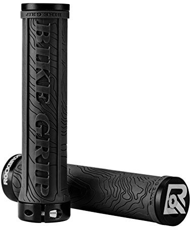ROCKBROS Bike Handlebar Grips Single Lock-On Rubber and Aluminium Alloy Bicycle Handle Grips with 22.2mm Inner Diameter Black