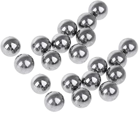 Almencla 20pcs Vélo 6,3 Mm Roulements à Billes En Acier Axe De Moyeu De Vélo De Boule En