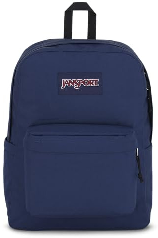 JANSPORT Superbreak Backpack - Durable, Lightweight Premium Backpack, Navy, Navy, One Size, Superbreak