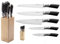 TRENDS Kitchen Knife Set Home, 5 Pc Knives, Plus Block. Double Forged from Professional German Steel Makes These Ultra Sharp Ergonomic Set of Kitchen Knives.