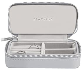 Stackers Reise-Schmuckschatulle, mittelgroß, Kieselgrau