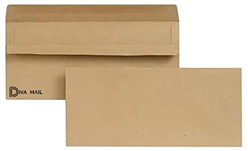 DL Brown Mailing Envelopes Self Seal for Posting mailing Home Office and Ecommerce (50)