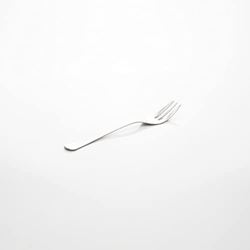 zanetti Set 12 Forchette da dessert in acciaio inox 18/C, Modello Boston, acciaio lucido e resistente, confezione da 12 pezzi, made in Italy, Grigio, 590614