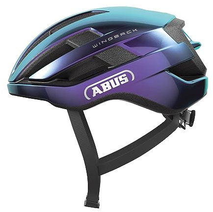 ABUS Rennradhelm WingBack – einfacher Roadhelm für sportliches Fahren im Alltag und in der Freizeit – für Erwachsene und Jugendliche – Violett, Größe L
