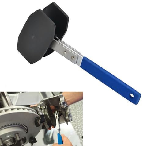 PIQIUQIU Pinza freno, strumento freno 360 gradi con funzione a cricchetto, espansore, chiave inglese, spargitore pistone auto per riparazione di freni auto