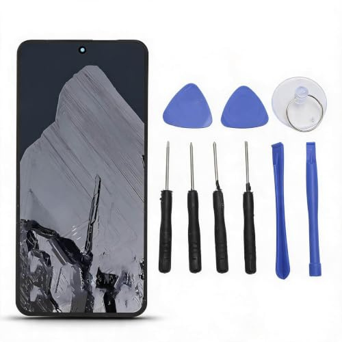Organisk AMOLED-skärmbyte för Pixel 8 Pro, 6,7 Tums GC3VE G1MNW-ram, Digitaliseringsenhet med Ramreparationsverktyg för Pixel 8 Pro