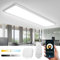 Deckenleuchte LED Dimmbar 100x25CM, 28W Smart LED WIFI TUYA Deckenlampe mit Fernbedienung, App-Steuerung 2700K-6500K Rechteckige Panel, Deckenleuchten mit Memory Funktion für Wohnzimmer, Badezimmer