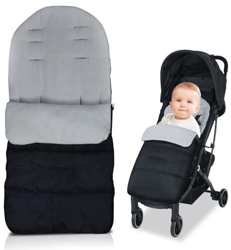 TYBYBB Fußsack Kinderwagen Winter, Fußsack Buggy, Universal Baby Fußsack, Fusssack Baby, Wintersack Kinderwagen mit Reißverschlüssen, Wasserdicht, Winddicht, für die meisten Kinderwagen