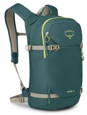 Osprey Glade Unisex Snow Backpack, 20L, Cascade Blue, O/S