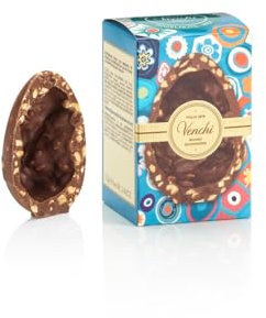 Venchi - Mignon Chocolate Egg, Gourmet Milk Chocolate Flavor with Piedmont Hazelnut, 70 gr, Gluten-Free, Without Surprise, Easter Collection, Gift Idea