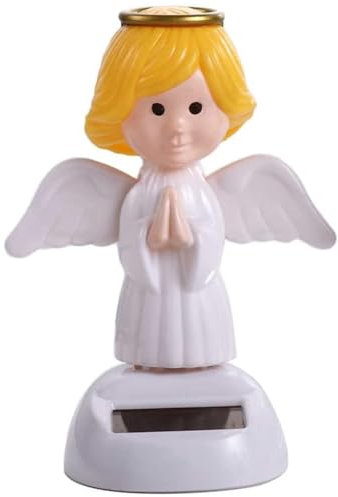 XJKLBYQ Giocattolo Danzante ad energia Solare, Decorazioni del cruscotto per Auto, Angelo oscillante Figure solari bobblehead, Bambola bobbleheads Addominali Resistenti al Calore/dissanguardia