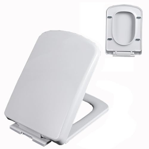 Smart Home, Sedile WC con Chiusura Ammortizzata e Cerniera Regolabile, sgancio rapido e Installazione Semplice, Materiale PP Spesso, Non Si allenta mai, coperch