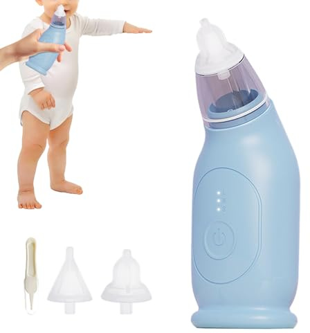 Aspirateur Nasal Pour ,Électrique Portable avec Aspiration Puissante - Dispositif De Lavage Nasal Jeunes | Soulagement De La Congestion Des Filles Et Des Garçons En Rhume Et