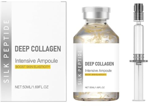 Deep Collagen Lifting Ampoule, Advanced Peptide Face Serum for Firmer-Looking Skin, Hydrating Facial Ampoule for Smoother, Radiant Appearance, 1 Bottle