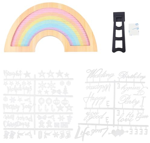 KJHBV Marco de Mensaje de Fieltro Letras Intercambiables, Tablero de Letras de Fieltro Ligero y Fácil de Usar para Decoración y Enseñanza